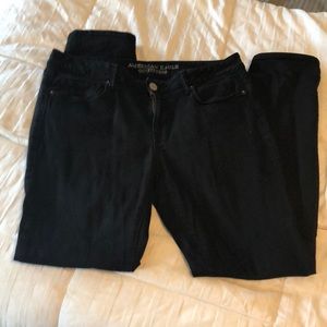 Black American Eagle Skinny Jeans